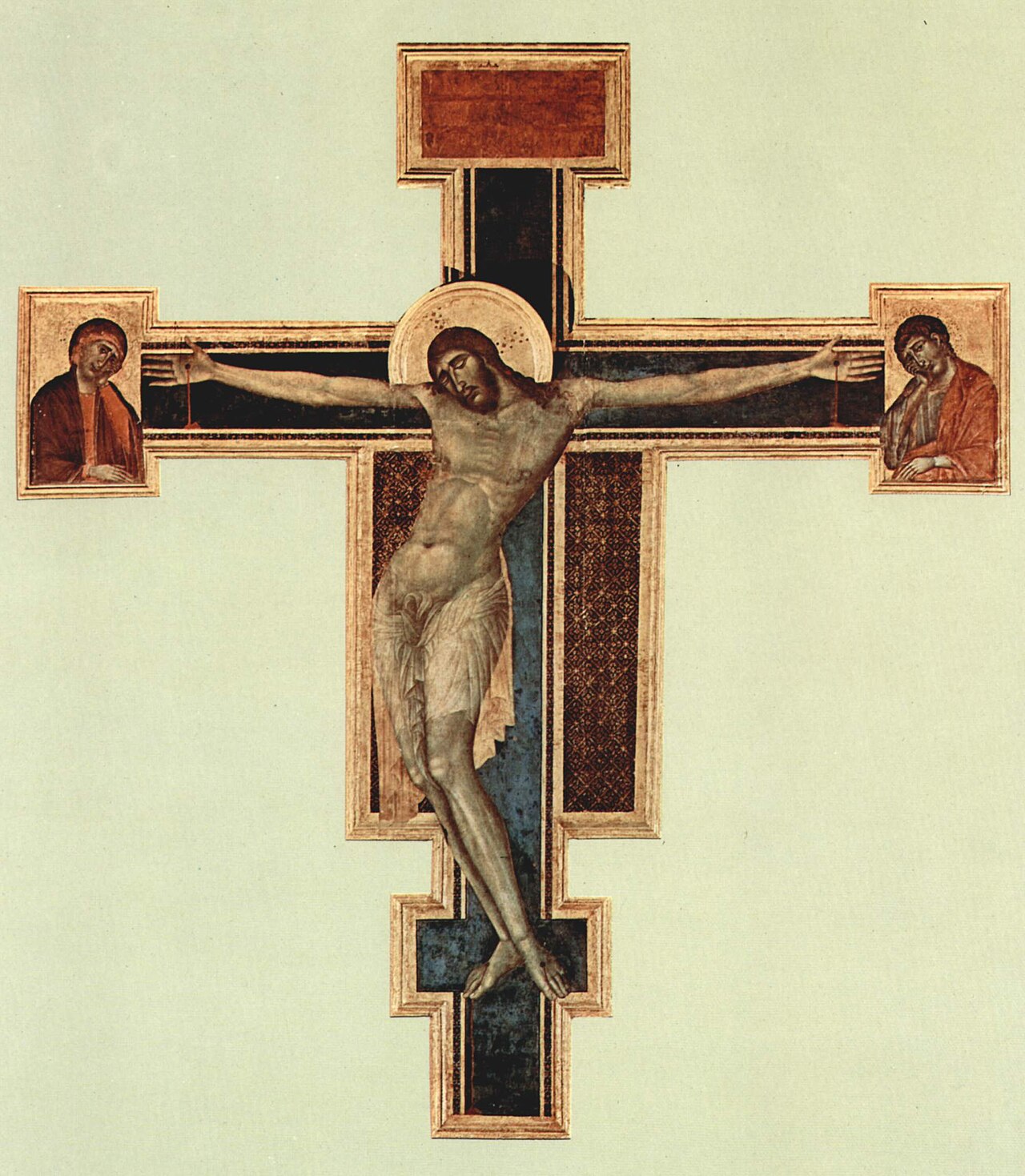 Crucifix panel, 1287–1288, Basilica di Santa Croce, Florence.