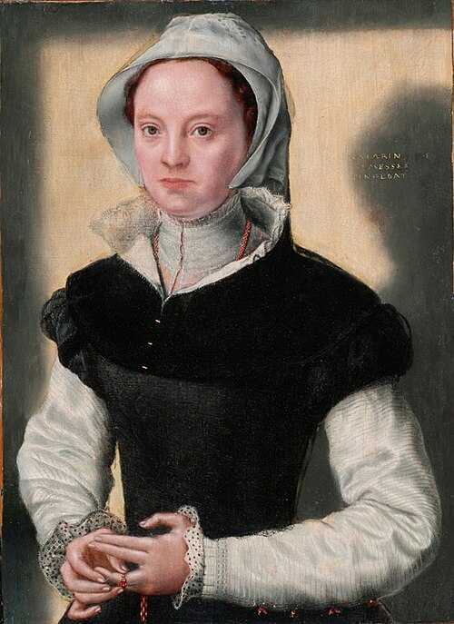 A Lady in Sixteenth-Century Costume, c. 1548–1549, by Catharina van Hemessen.