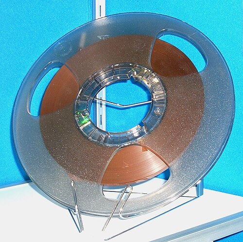 Magnetic tape commonly used to create master copies