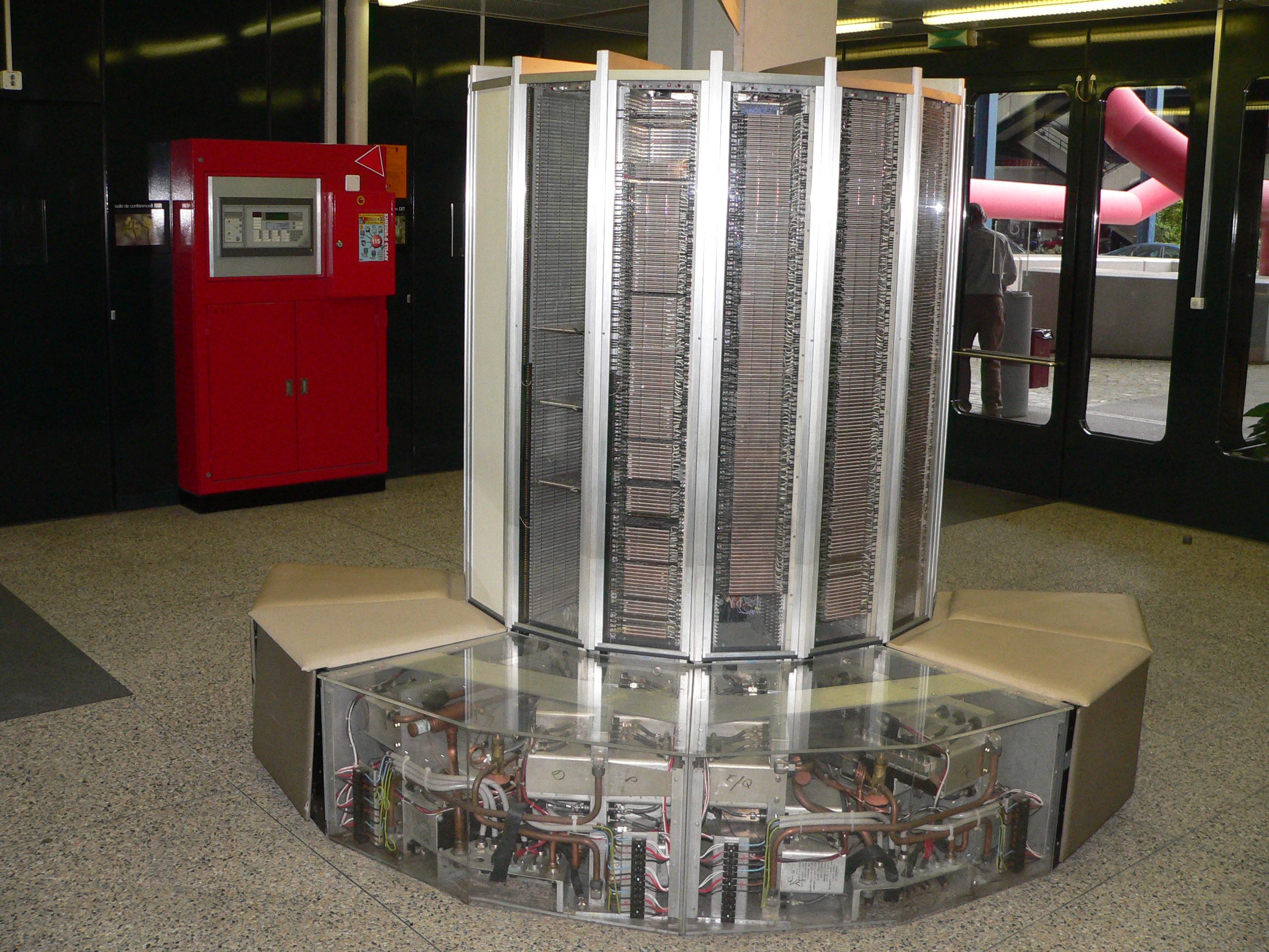 Cray-1 supercomputer displayed at EPFL in Lausanne.