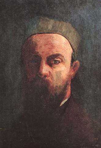 Self-Portrait by Odilon Redon, 1880.