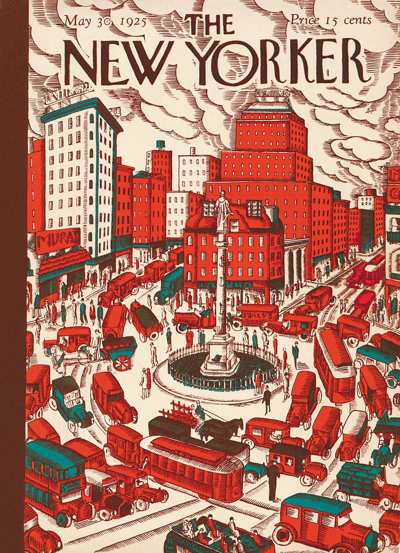 Cover of The New Yorker from May 30, 1925, illustrated by Ilonka Karasz.