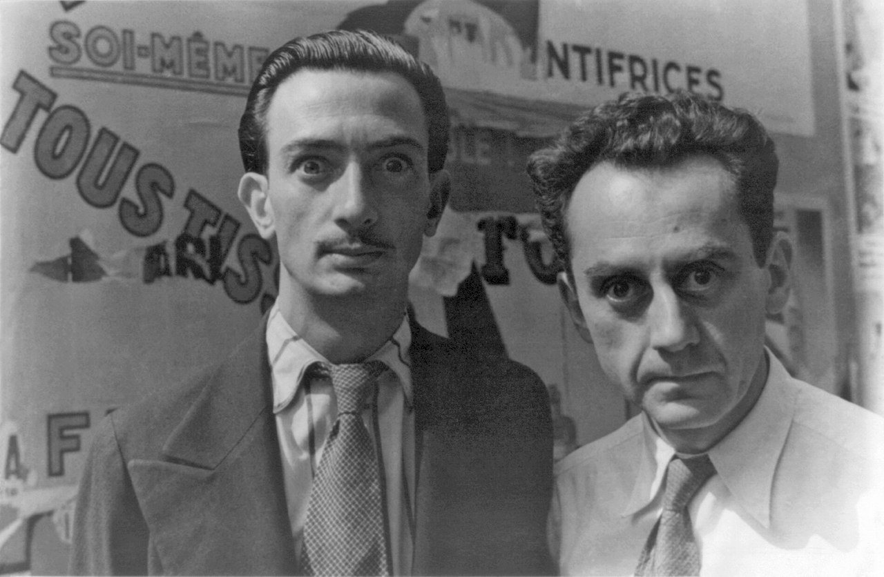 Dalí and Man Ray in Paris, 1934.