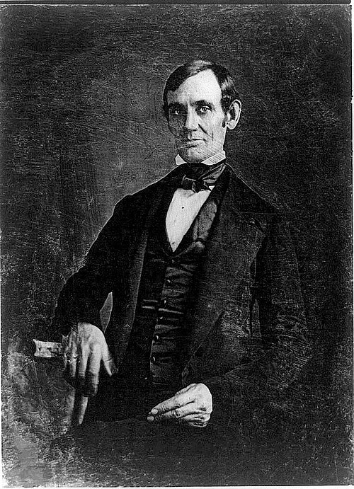 Portrait photograph of Abraham Lincoln from 1846.