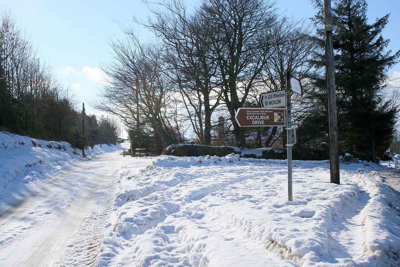 Excalibur locations trail sign in County Wicklow
