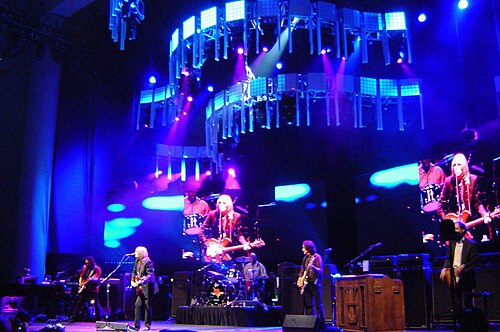 Tom Petty and the Heartbreakers performing at the Verizon Amphitheatre in Indianapolis in 2006.